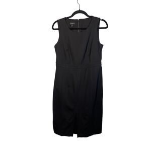 Talbots 6P Black Sheath Dress Sleeveless Lined Work Office Classic EUC